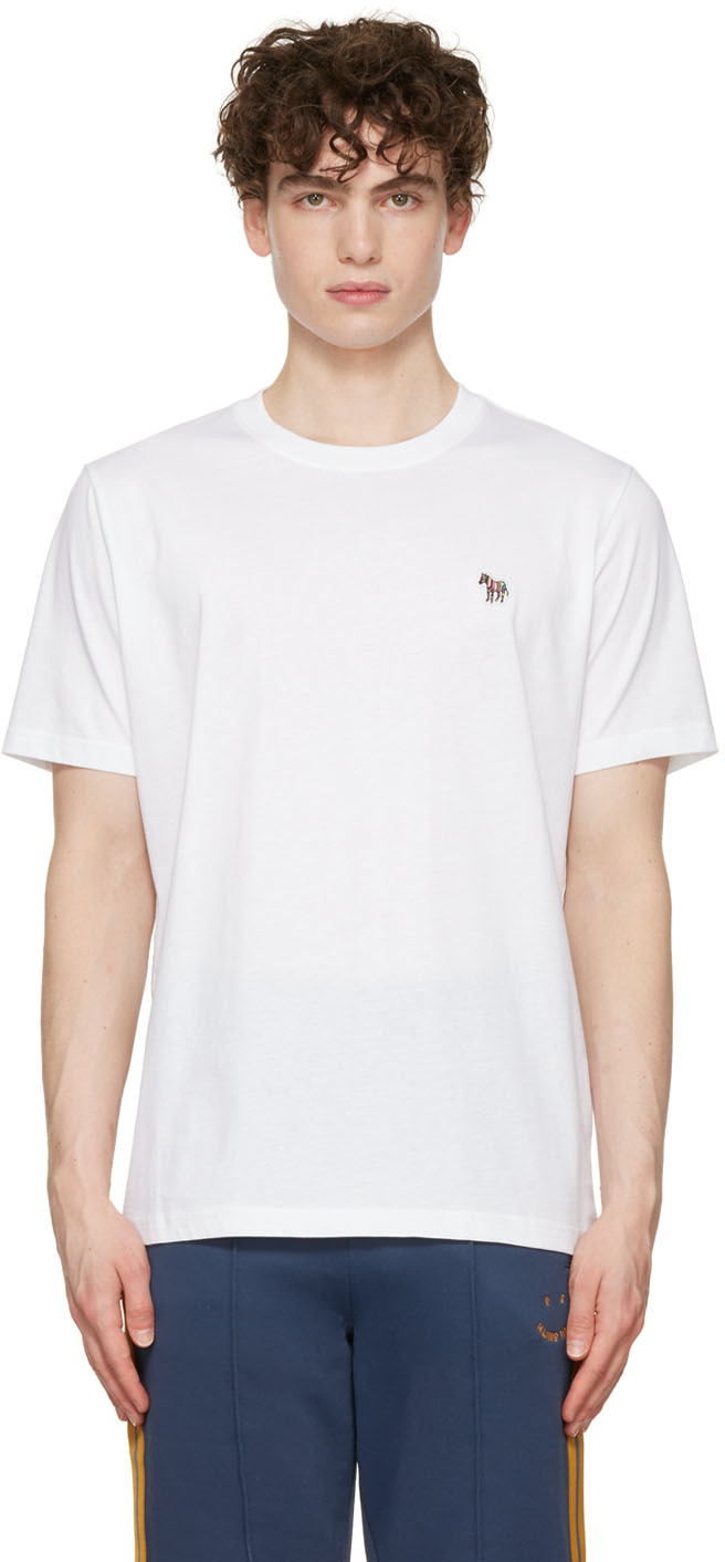 Ps By Paul Smith White Zebra T-shirt In 1 Whites