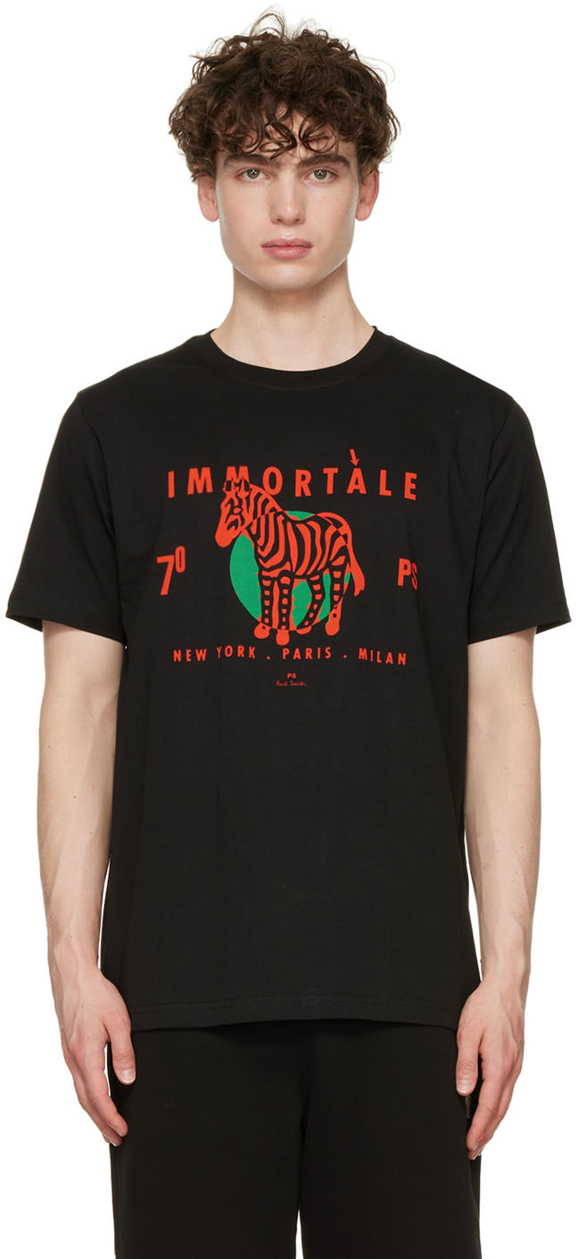 PS by Paul Smith Black Immortale Zebra T-Shirt
