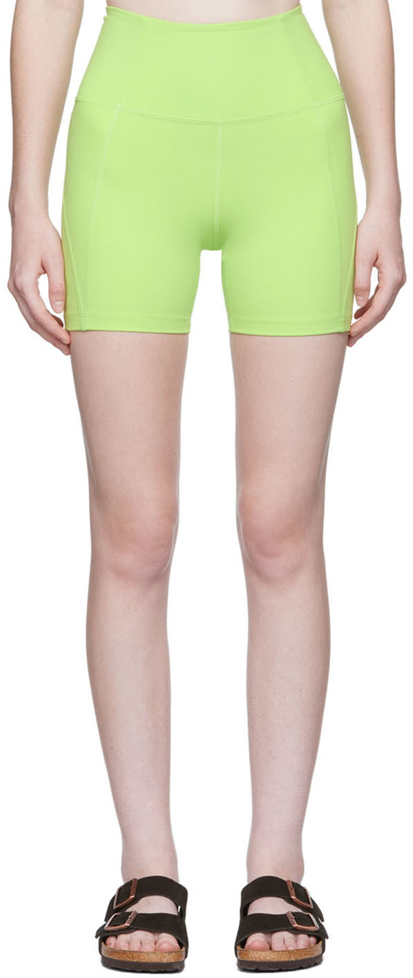 Girlfriend Collective Green High-Rise Run Shorts