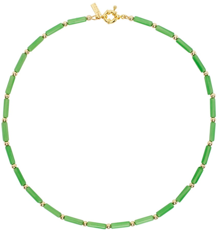 SSENSE Exclusive Green & Blue Boozi Necklace Ssense Uomo Accessori Gioielli Collane 