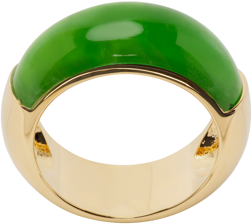 éliou Gold & Green Hunter Ring