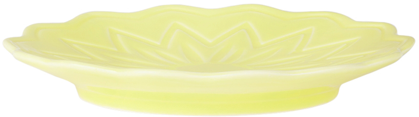 Paula Canovas Del Vas Yellow Flower Plate In Yellow