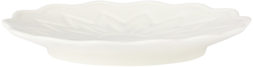 Paula Canovas Del Vas White Flower Plate In White