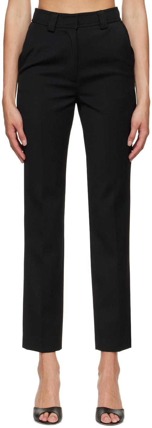 LVIR Black Slim-Fit Trousers