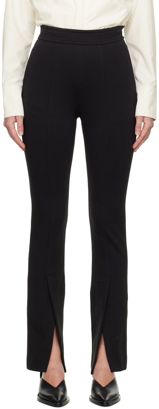 Black Slit Trousers