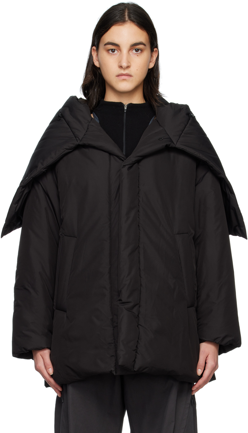 Black Padded Jacket by Hyein Seo on Sale