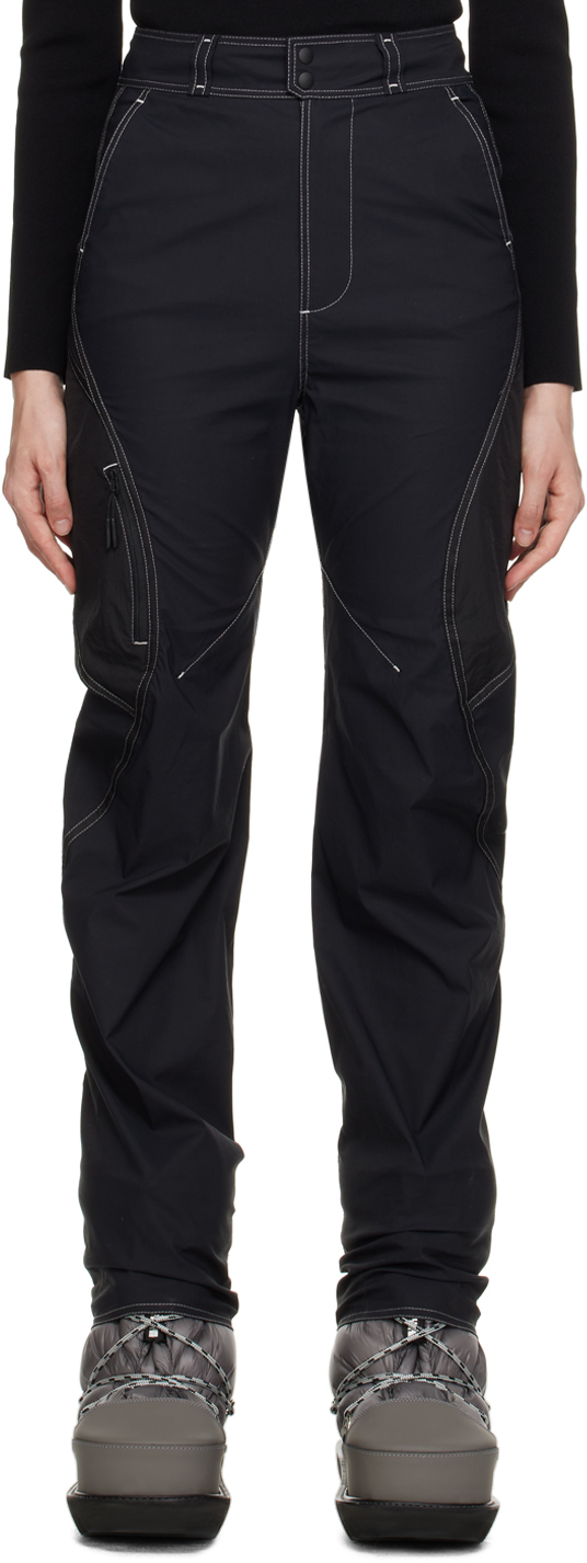 Black Paneled Trousers