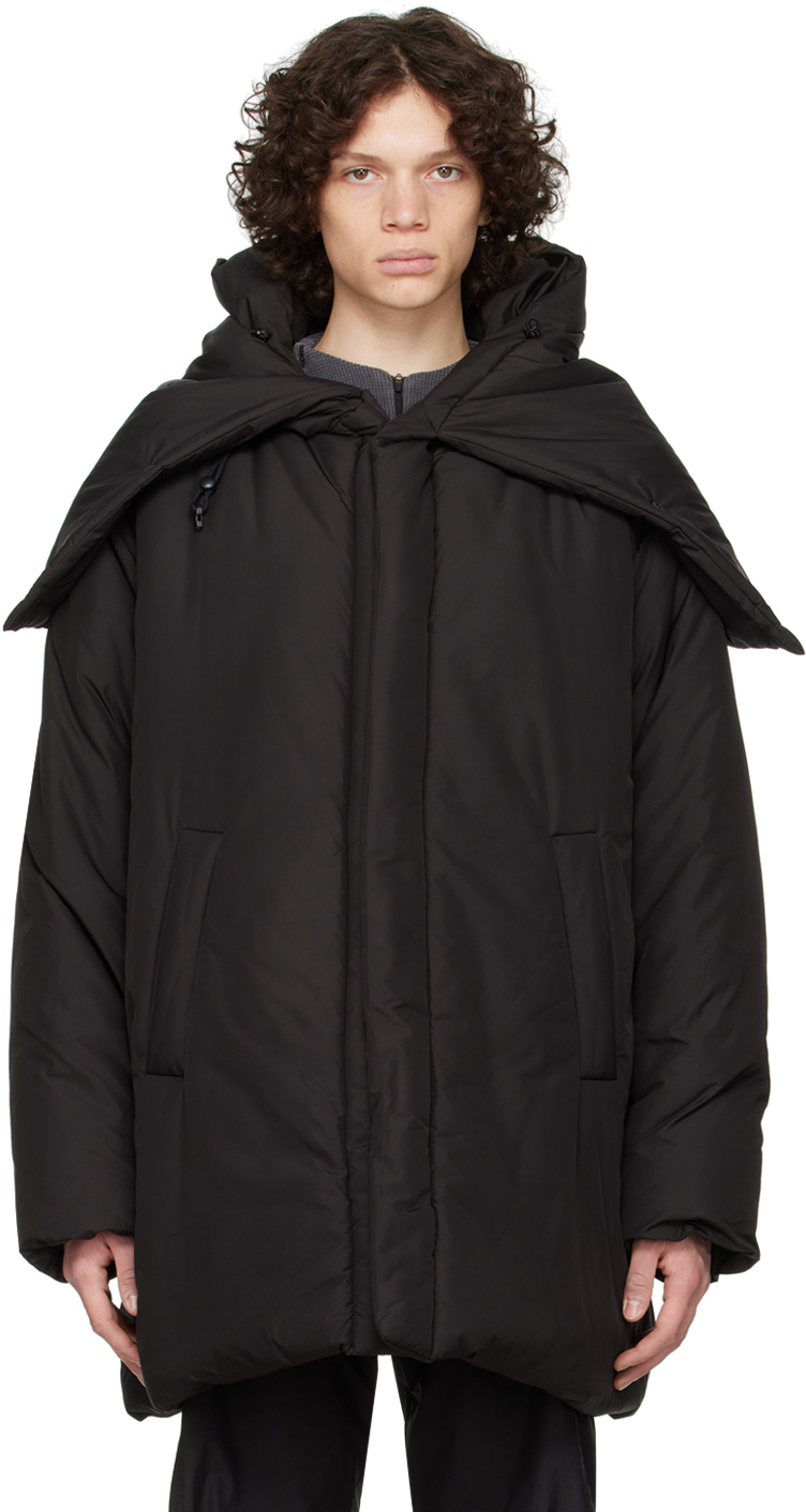 Black Hooded Jacket by Hyein Seo on Sale