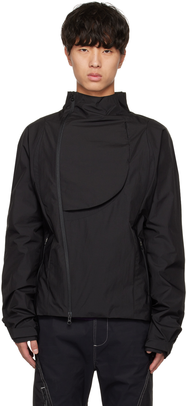 Hyein Seo Asymmetric Paneled Jacket In Black | ModeSens
