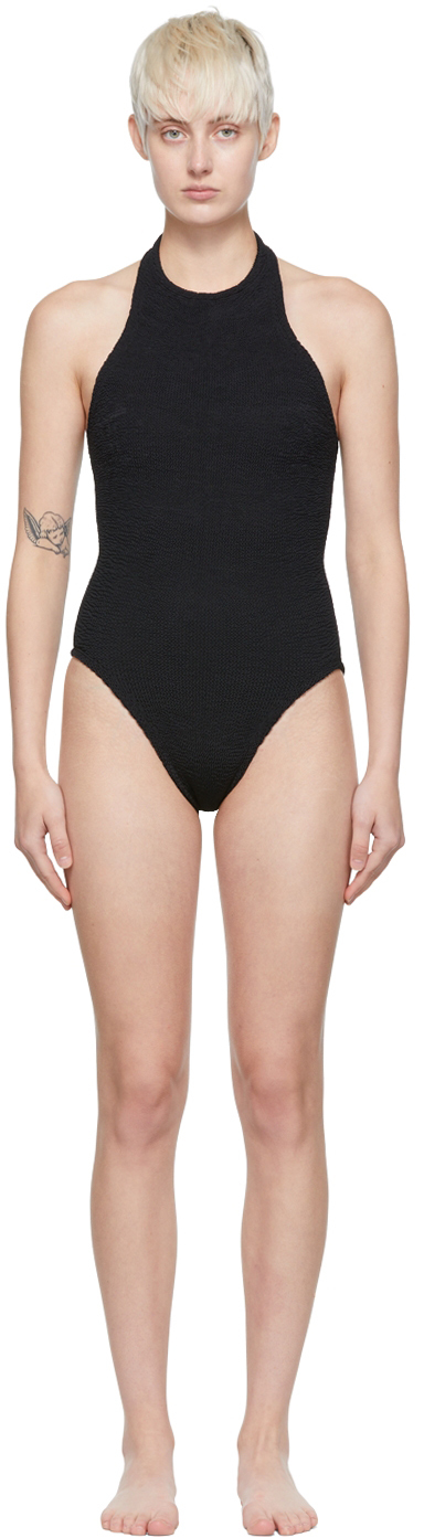 Hunza G Black Polly One-Piece Swimsuit