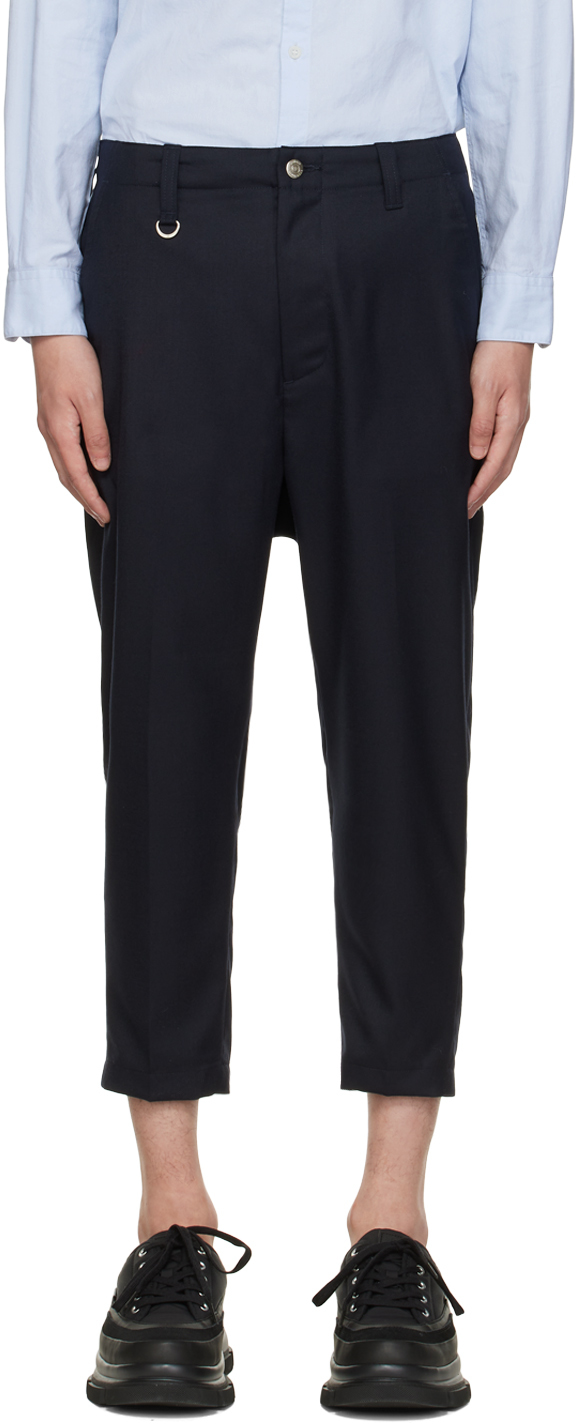 Navy D-Ring Trousers