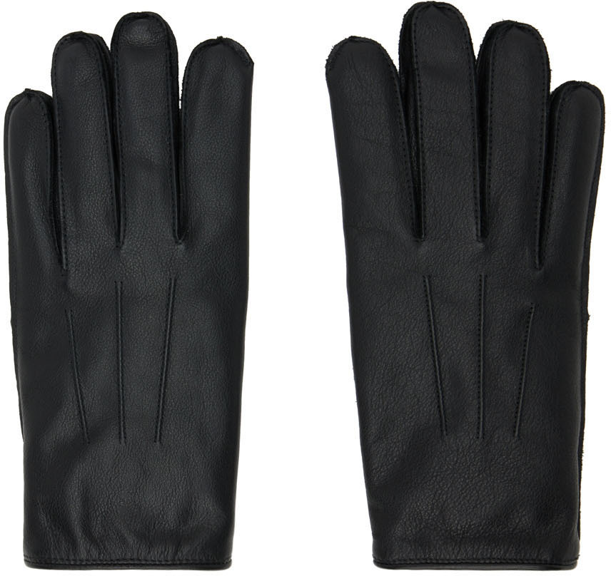 Rrl Black Officer Gloves