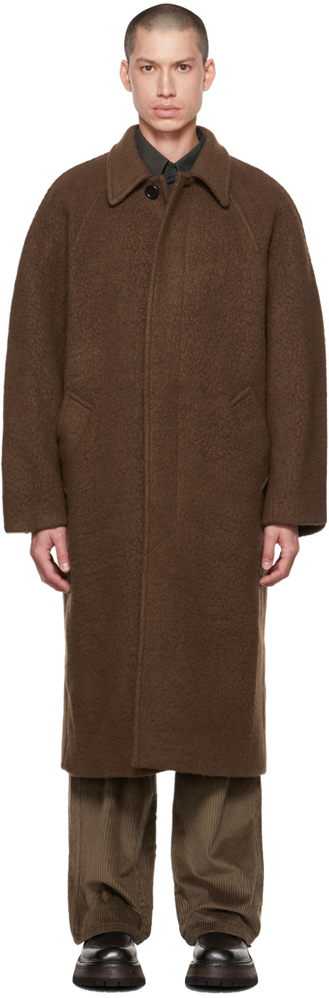 AMOMENTO Brown Textured Coat