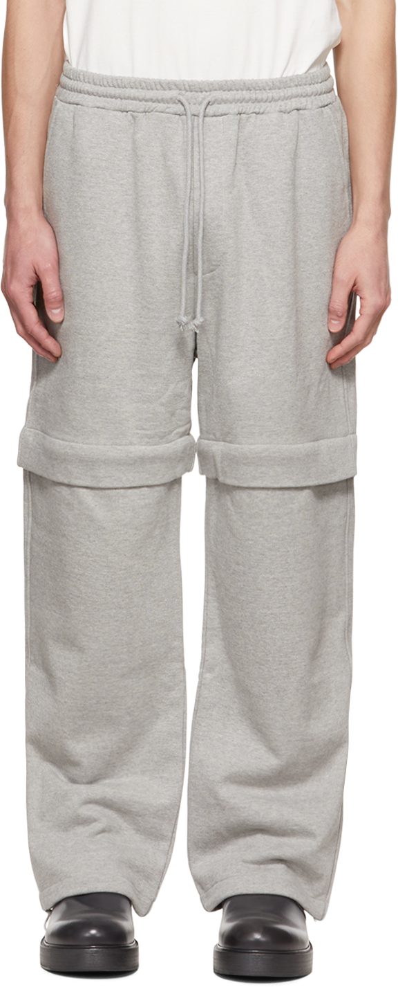 SSENSE Men Clothing Loungewear Sweats Gray Convertible Lounge Pants 