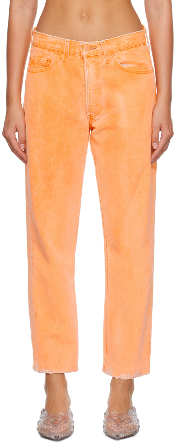 Orange best sale mom jeans