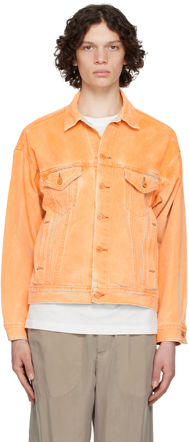 Orange Daily Denim Jacket