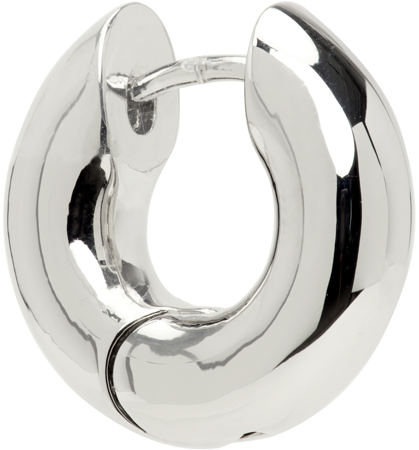 Silver Hoop Earrings Ssense Uomo Accessori Gioielli Orecchini 
