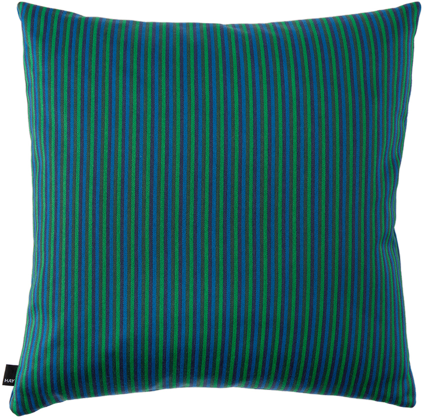 Green & Blue Ribbon Cushion