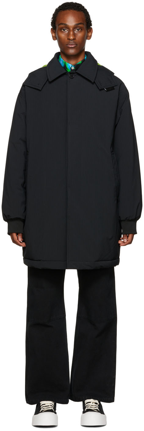 MSGM Black Insulated Coat