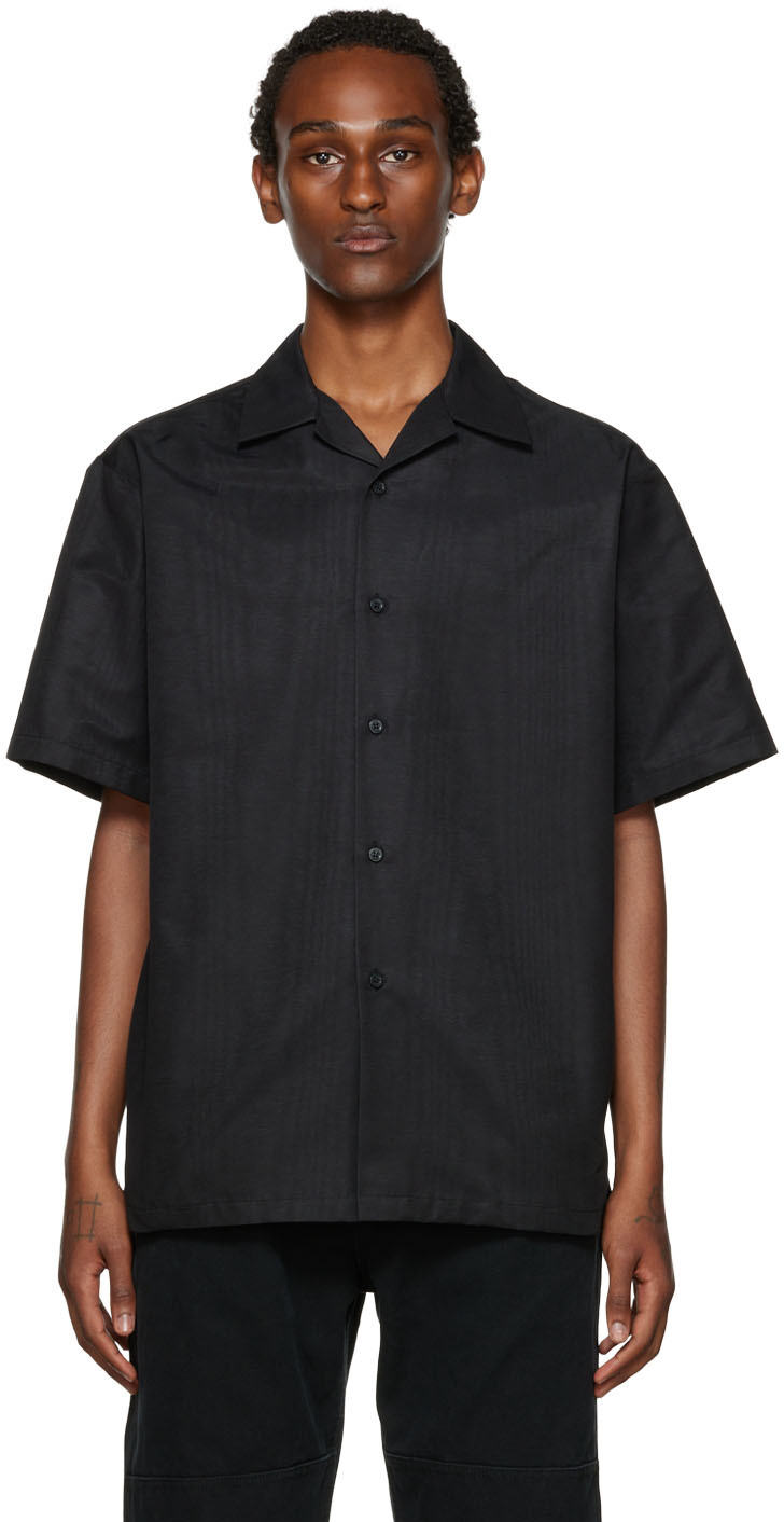 Black Amar Shirt Ssense Uomo Abbigliamento Camicie Camicie denim 