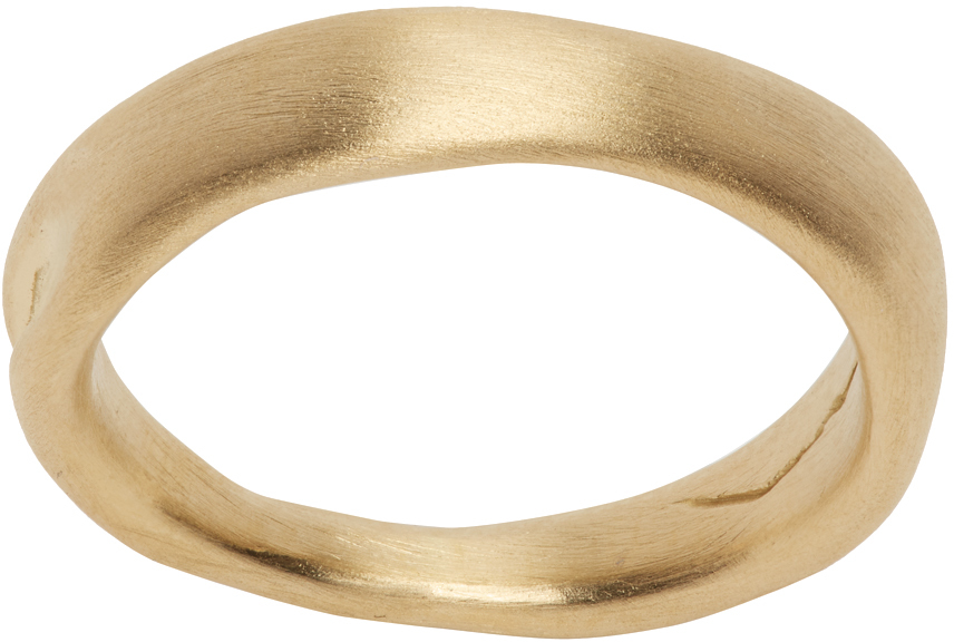 Completedworks SSENSE Exclusive Gold Deflated (Do Not Inflate) Ring
