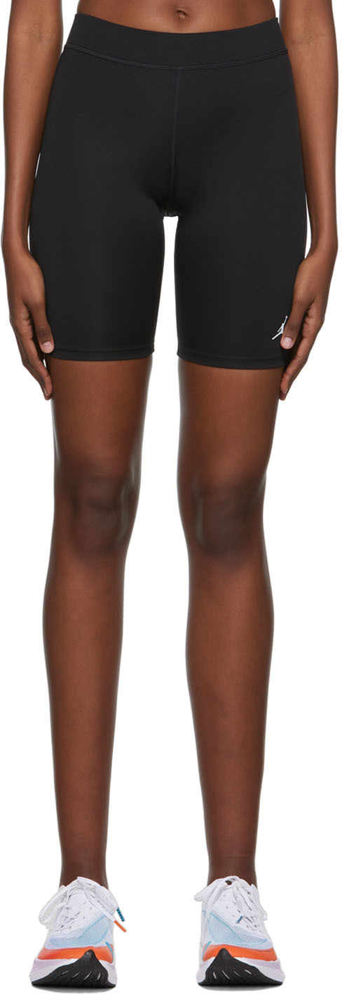 Black Polyester Sport Shorts