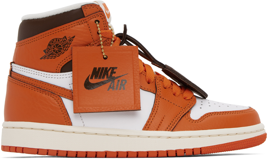 jordan orange and white