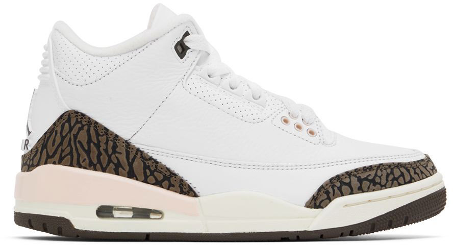 Nike Jordan: White AirJordan 3 Retro Sneakers | SSENSE Canada