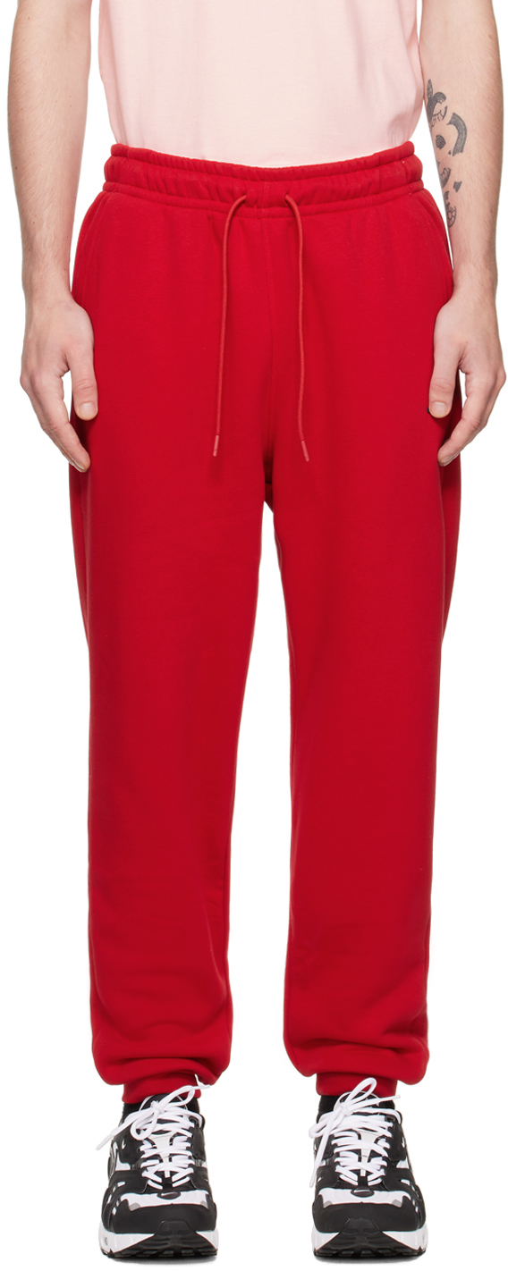 Nike Jordan Red Brushed Lounge Pants