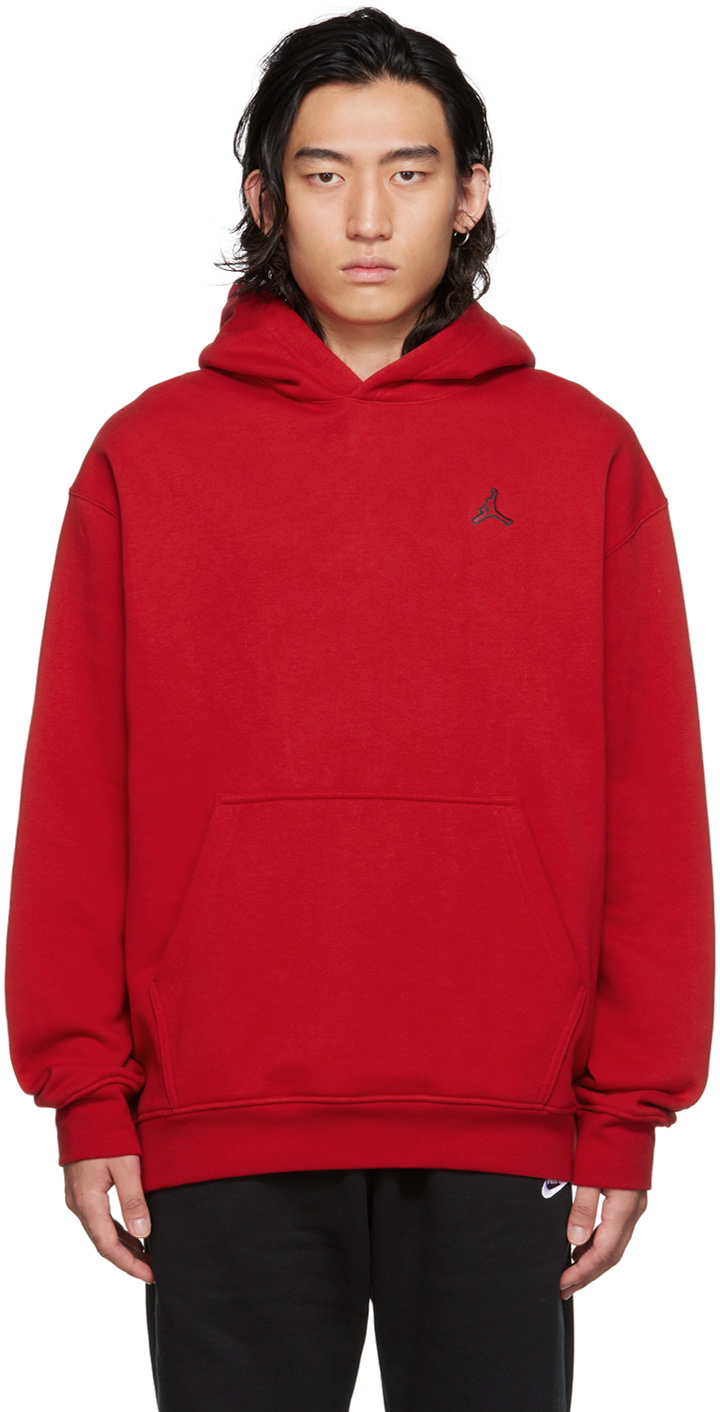 Nike Jordan Red Embroidered Hoodie