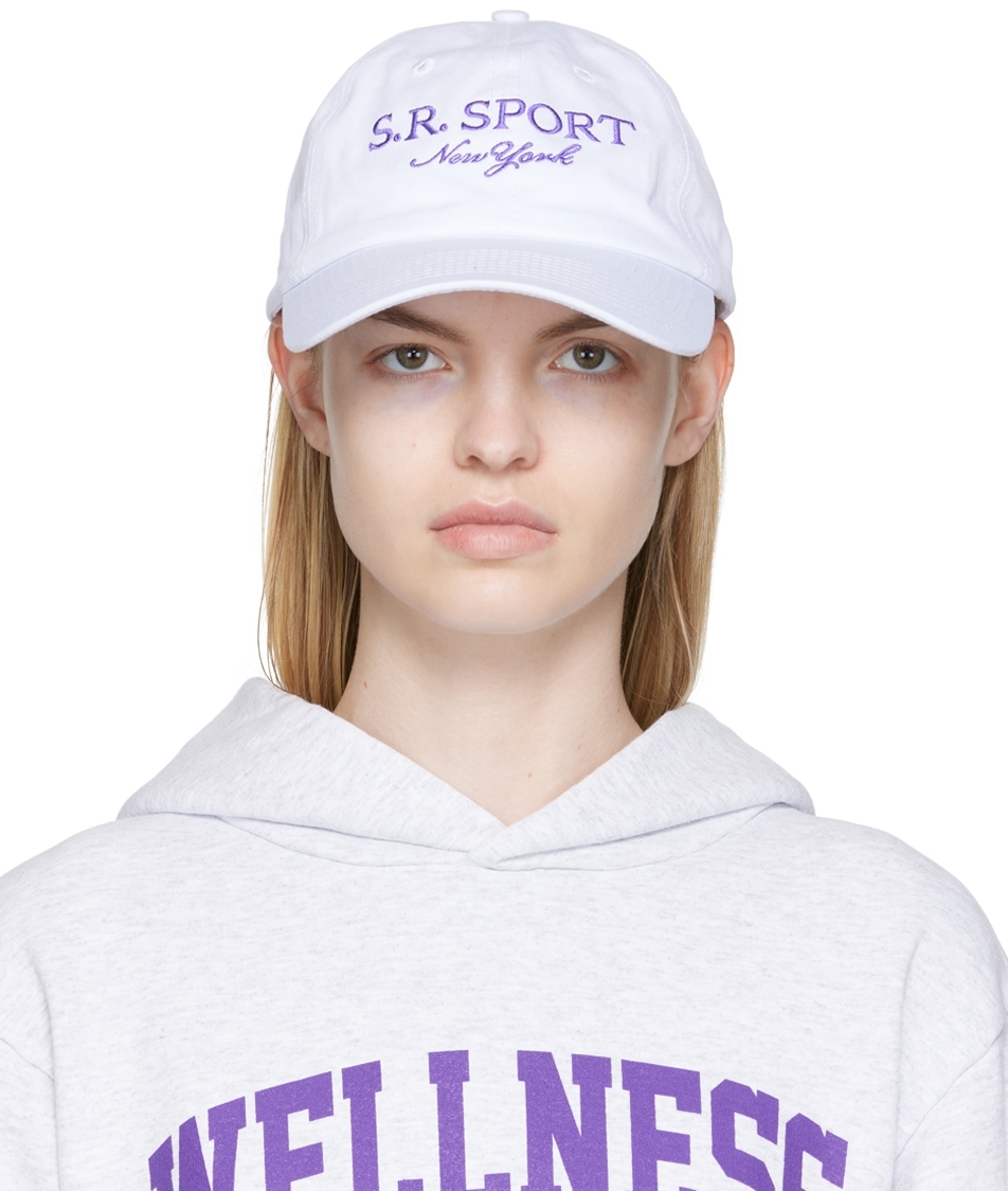 SSENSE Women Accessories Headwear Caps White Wimbledon Cap 