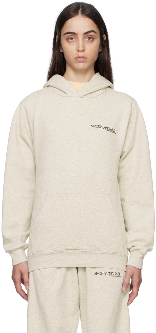 Sporty & Rich Gray Printed Hoodie