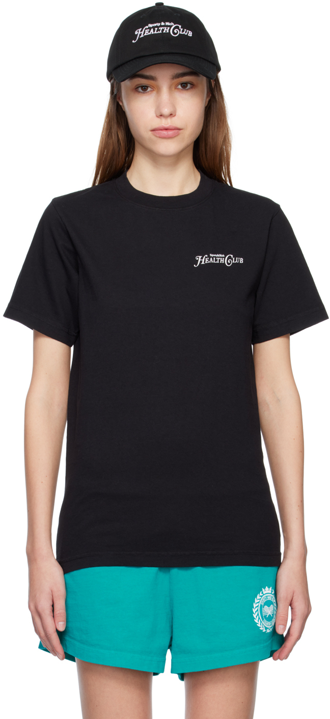 Sporty & Rich Black Rizzoli T-Shirt