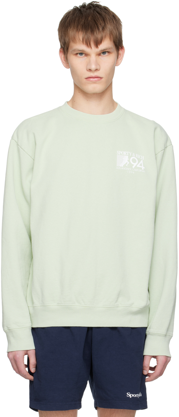 Sporty & Rich: Green 94 California Sweatshirt | SSENSE Canada