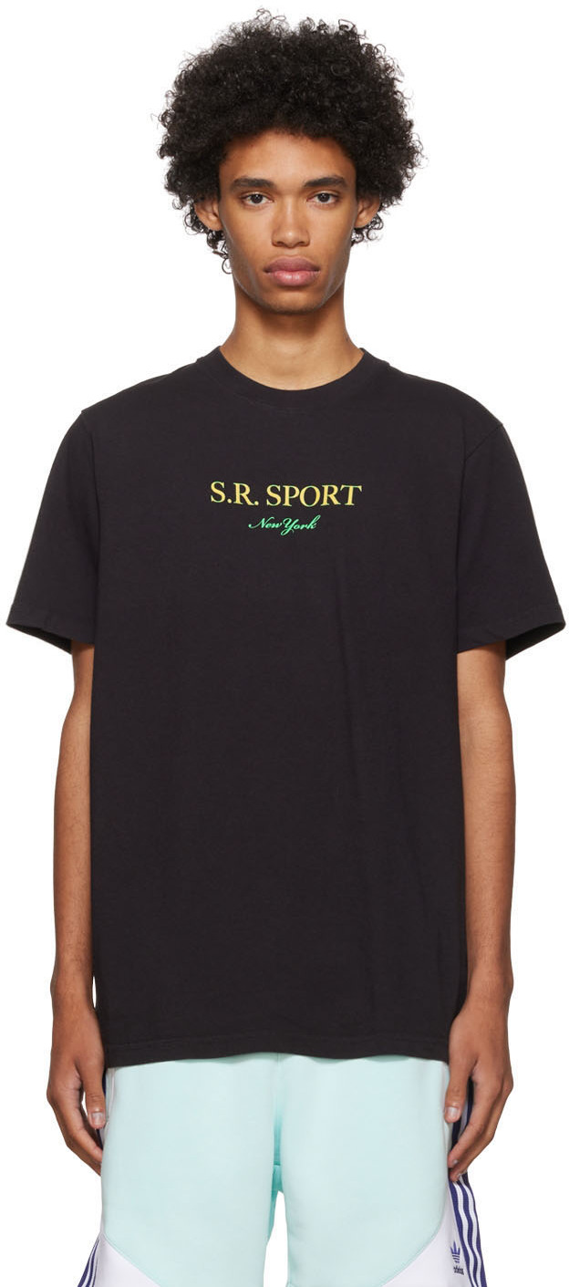 Sporty & Rich Black Wimbledon T-Shirt