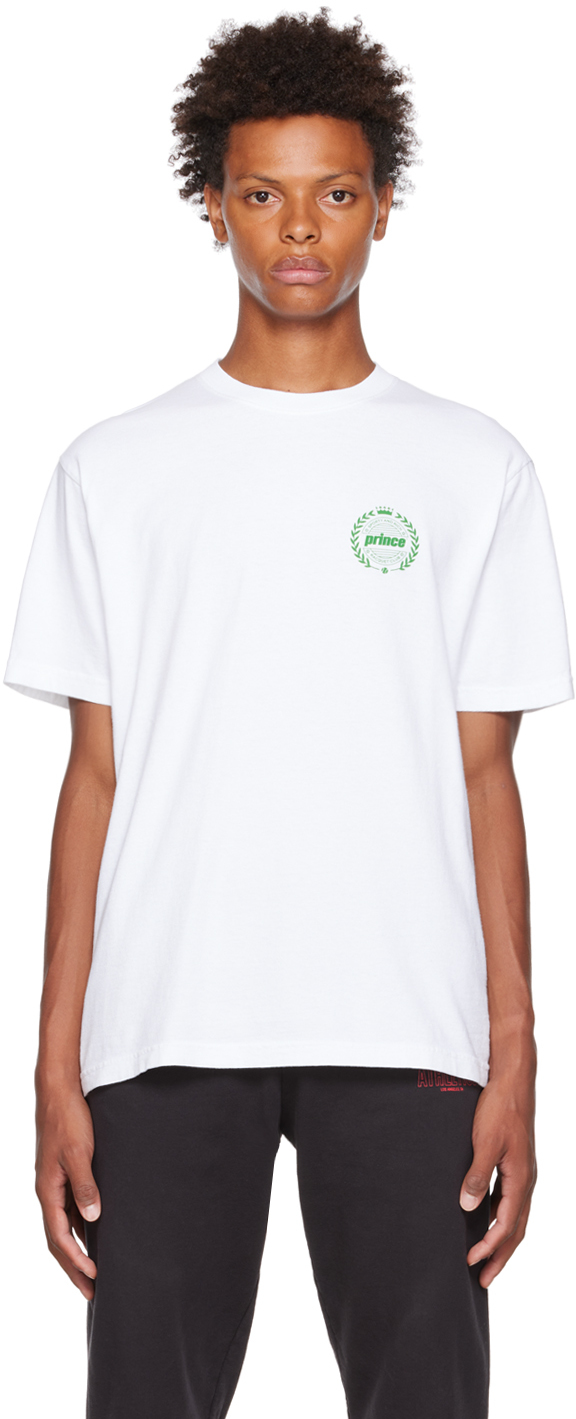 Sporty & Rich White Prince Edition Crest T-Shirt