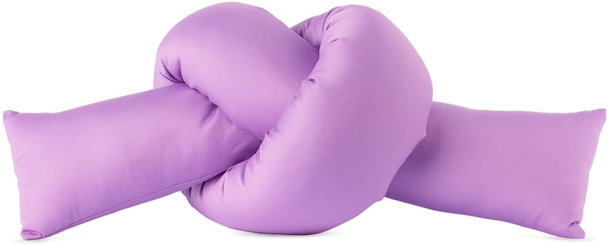Jiu Jie Ssense Exclusive Purple Baby Knot Cushion In Lilac
