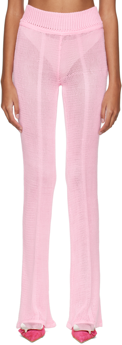 Paolina Russo SSENSE Exclusive Pink and Green Illusion Knit