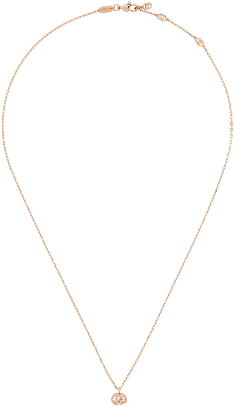 Gucci Rose Gold Running Necklace