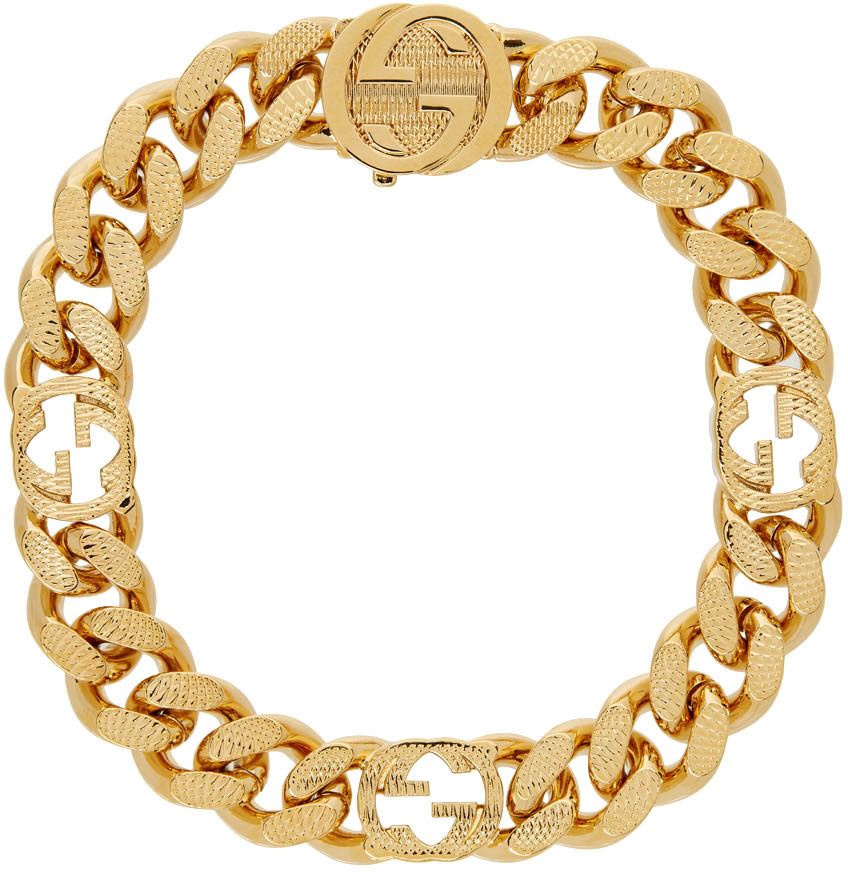 Gucci Men's Interlocking G Chain Bracelet
