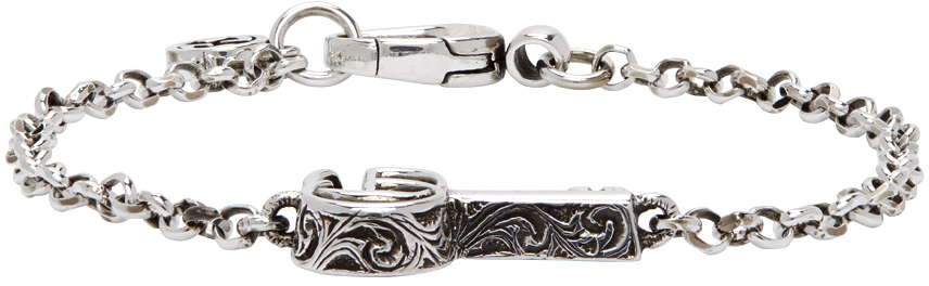 Gucci Silver Double G Key Bracelet