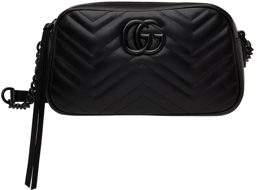 Black GG Marmont Shoulder Bag