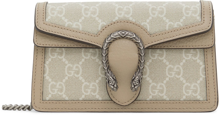Gucci Beige Super Mini Dionysus GG Bag
