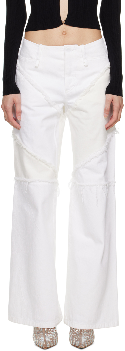 ioannes White Combat Jeans