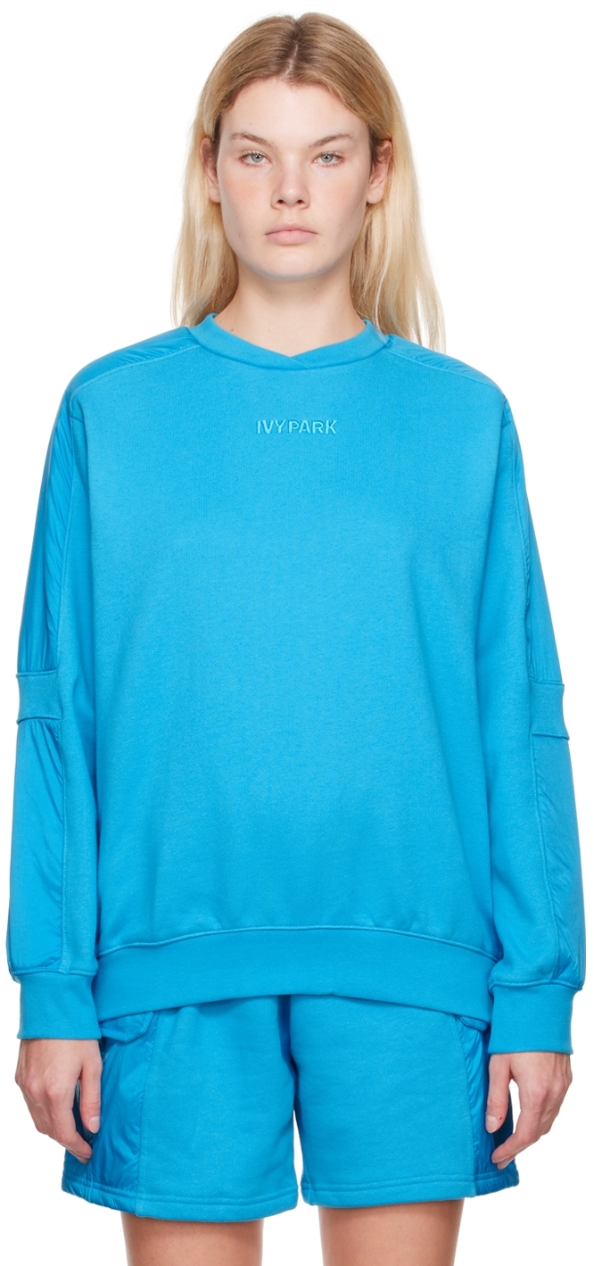 adidas x IVY PARK Blue Cotton Sweatshirt