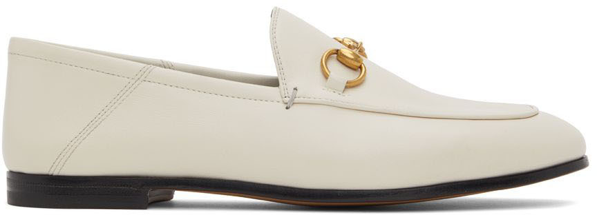 dør bur jøde Gucci: Off-White Leather Horsebit Loafers | SSENSE