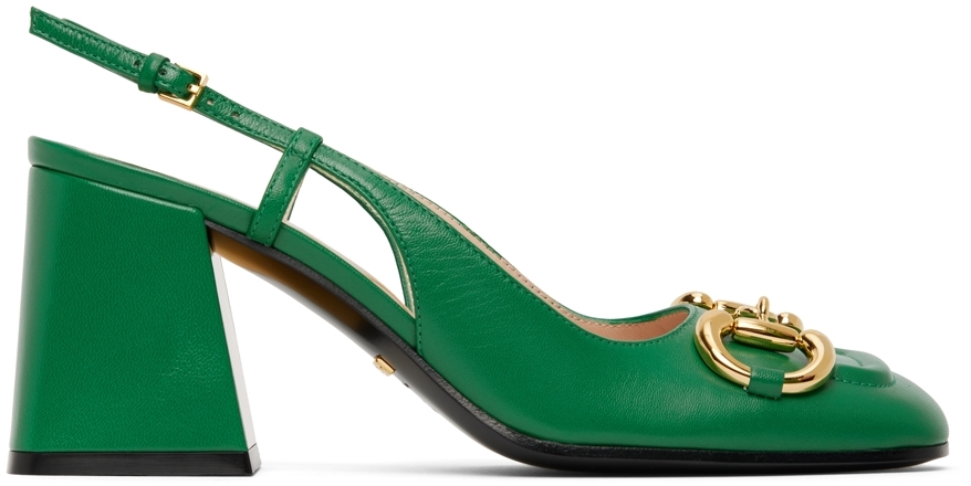 Sandales vert et orange à perles Ssense Femme Chaussures Sandales À Talons À talons hauts 