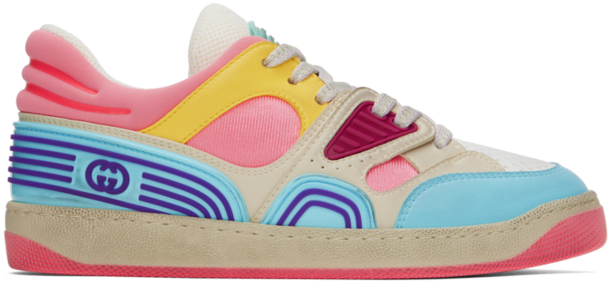 Gucci: Multicolor Basket Sneakers | SSENSE