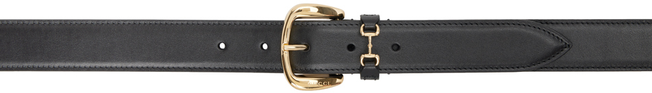 Gucci Black Horsebit Belt