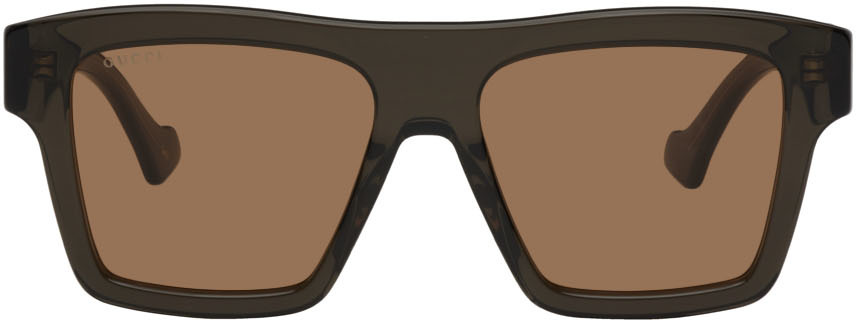 Gucci Brown Square Sunglasses